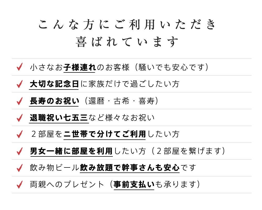 こんな方にご利用いただき喜ばれています